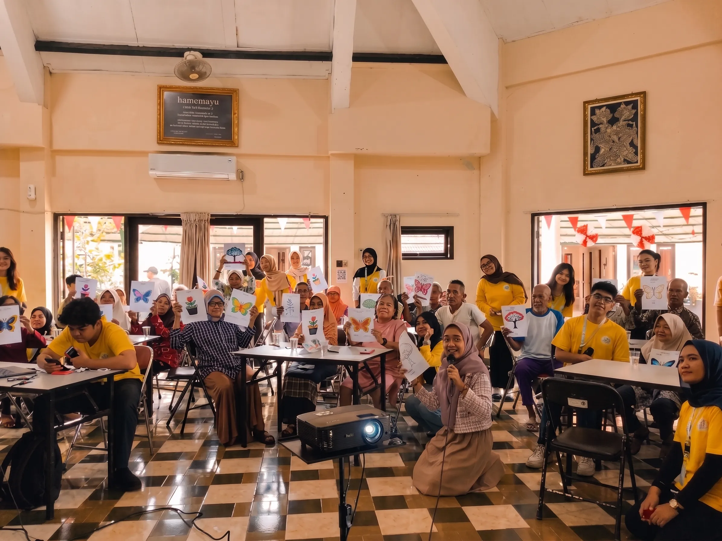 Kegiatan Art Healing bersama peserta